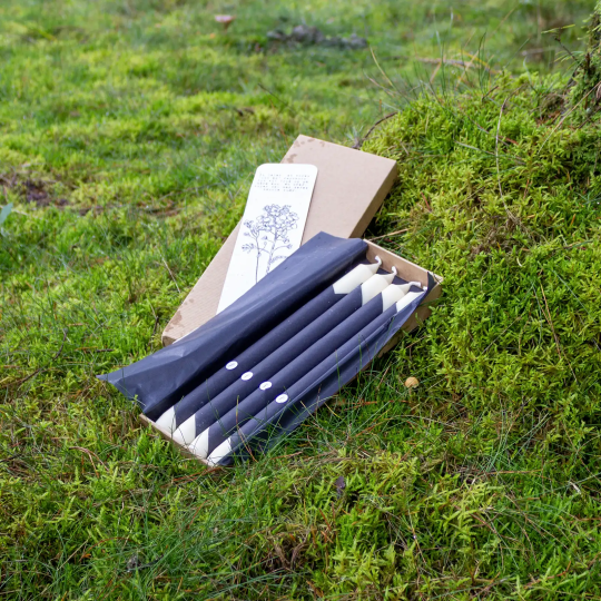 Stagelys af rapsvoks - 4 stk., duftfri